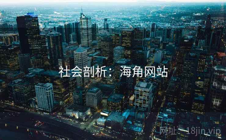 社会剖析：海角网站