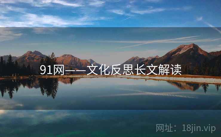 91网——文化反思长文解读