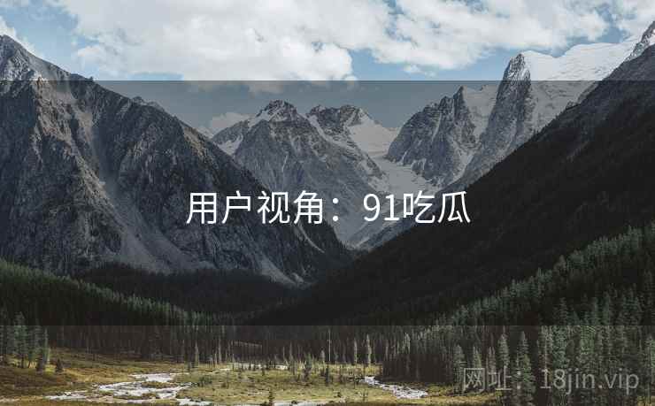 用户视角：91吃瓜