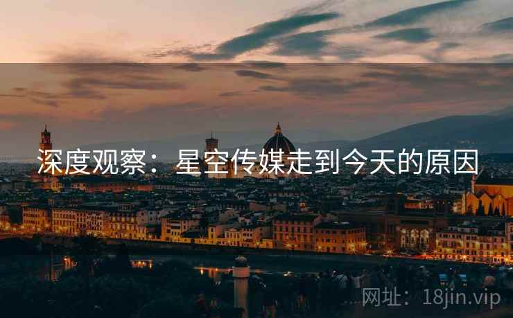 深度观察：星空传媒走到今天的原因