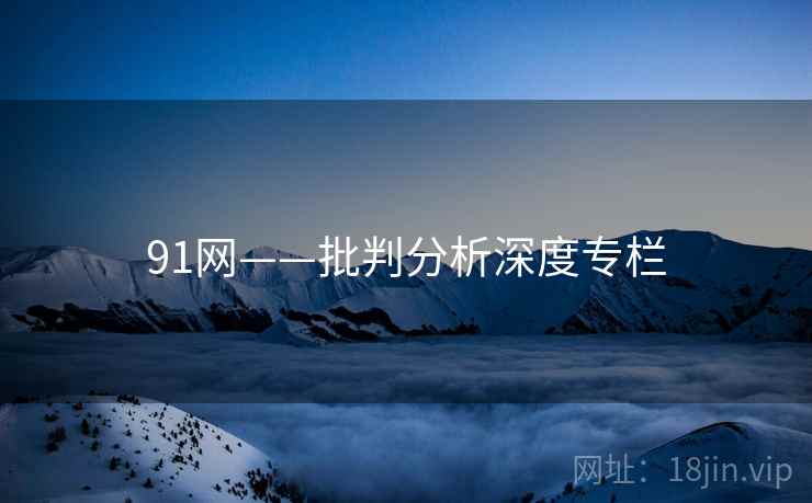 91网——批判分析深度专栏